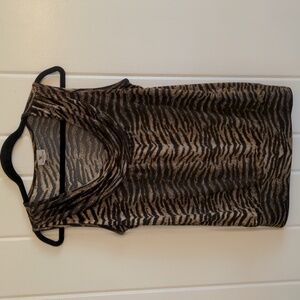 Animal Print Sleeveless Top Women's Size Medium